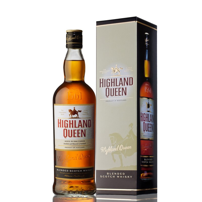 HIGHLAND QUEEN高地女王 洋酒 苏格兰威士忌 波本桶3年调配型 原瓶进口洋酒700ml